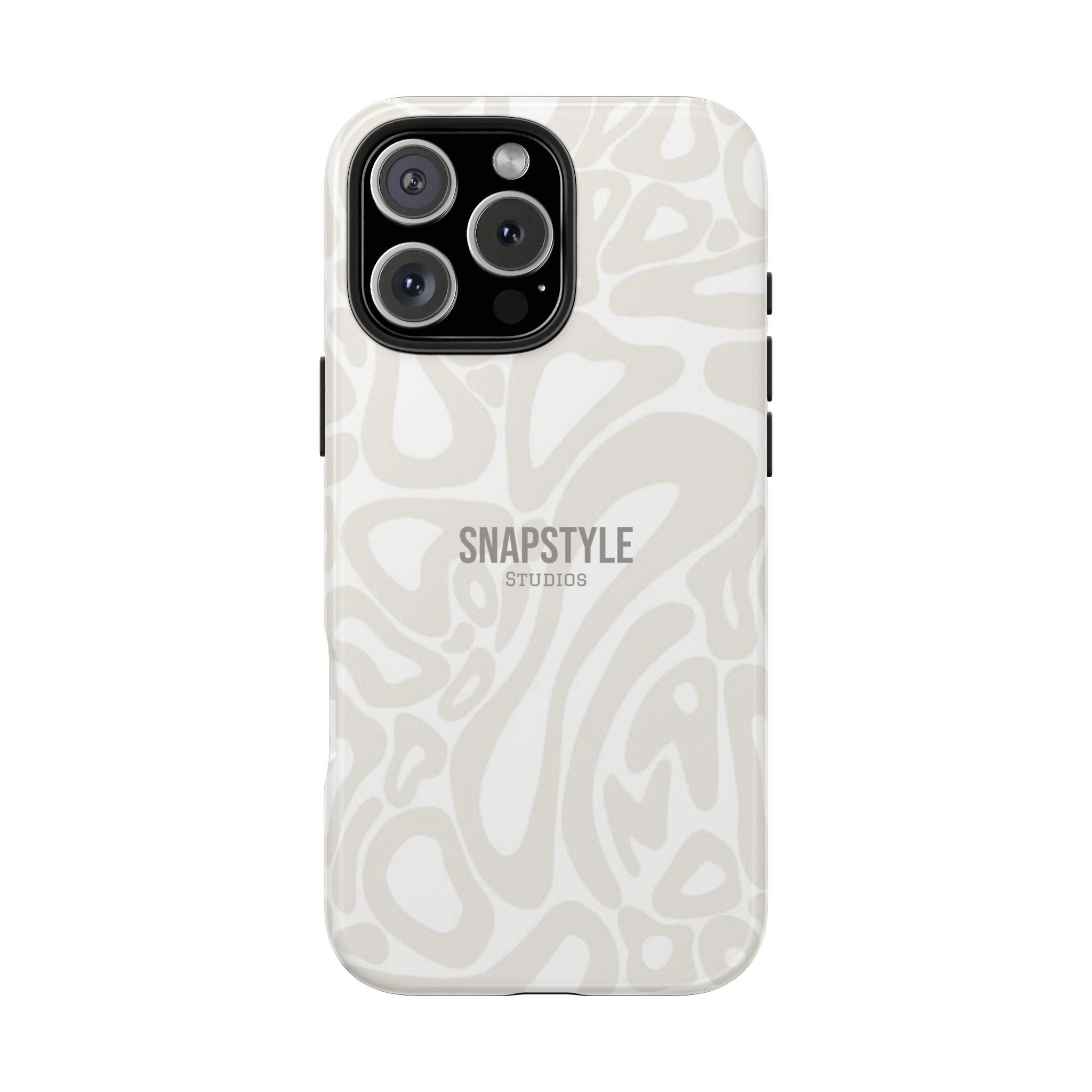 Tough Phone Case — Neutral Abstract Pattern Protective Cover
