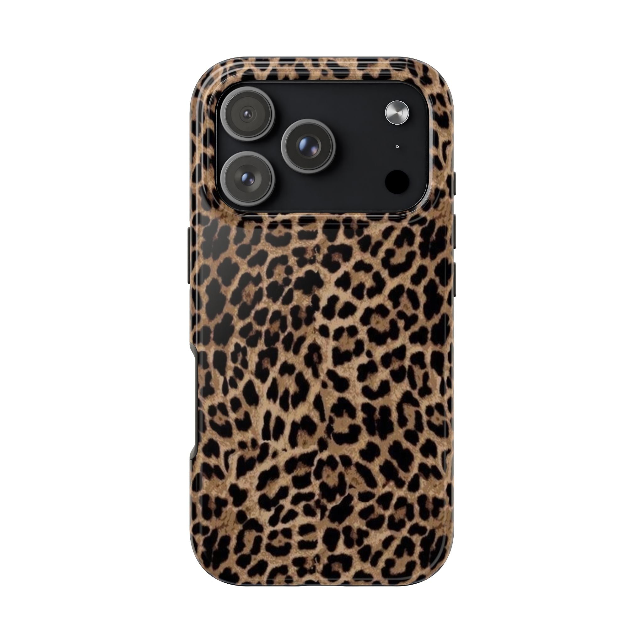 Leopard Print Tough Phone Case — Durable Animal Print Protective Cover