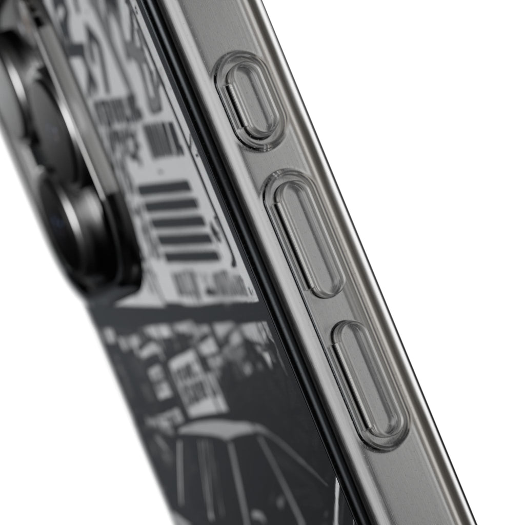 Retro JDM Racing Car Graphic Clear Case