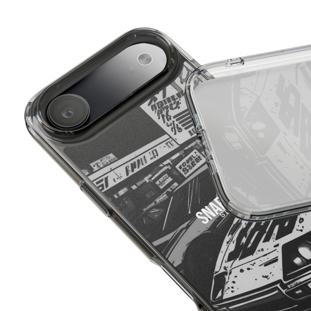 Retro JDM Racing Car Graphic Clear Case