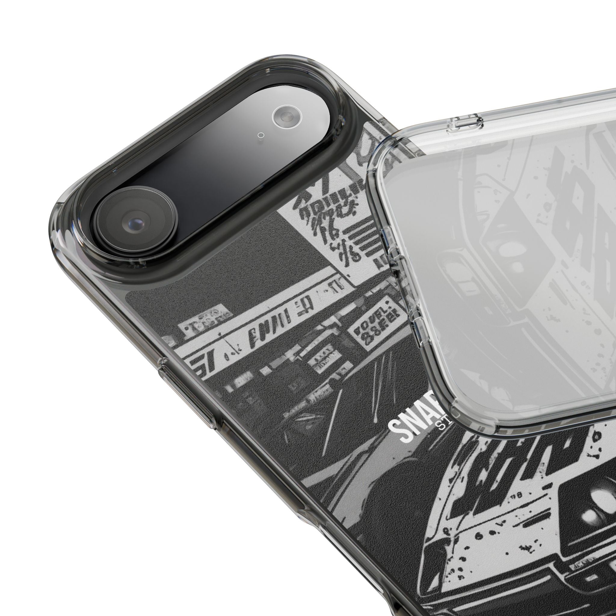 Retro JDM Racing Car Graphic Clear Case