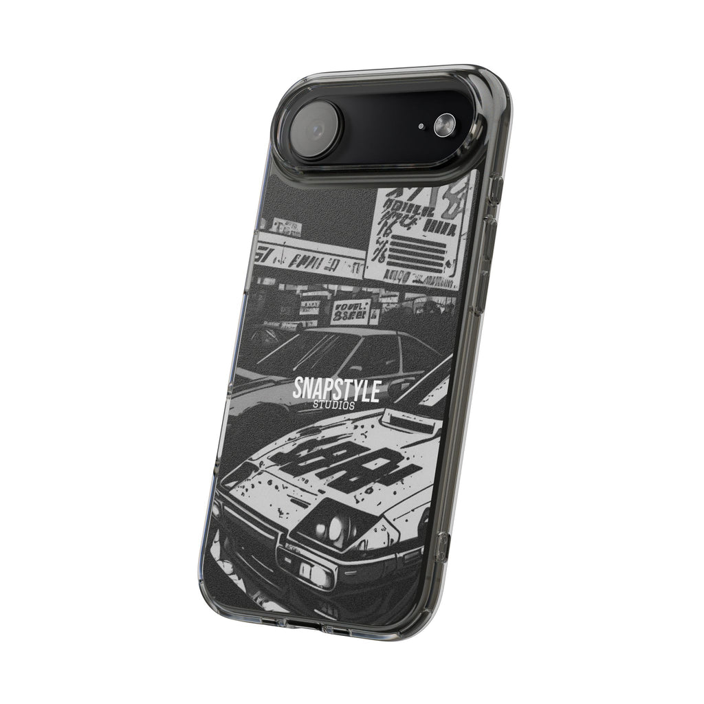 Retro JDM Racing Car Graphic Clear Case