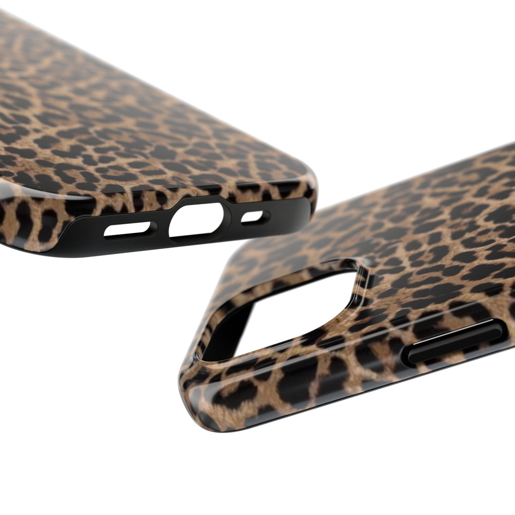 Leopard Print Tough Phone Case — Durable Animal Print Protective Cover