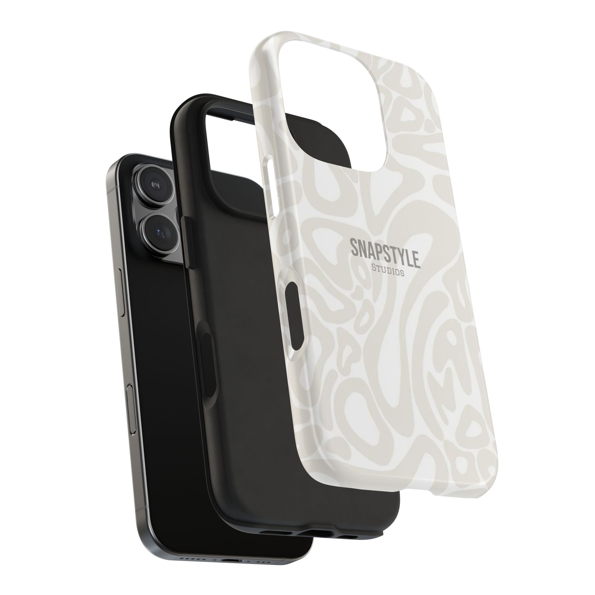 Tough Phone Case — Neutral Abstract Pattern Protective Cover