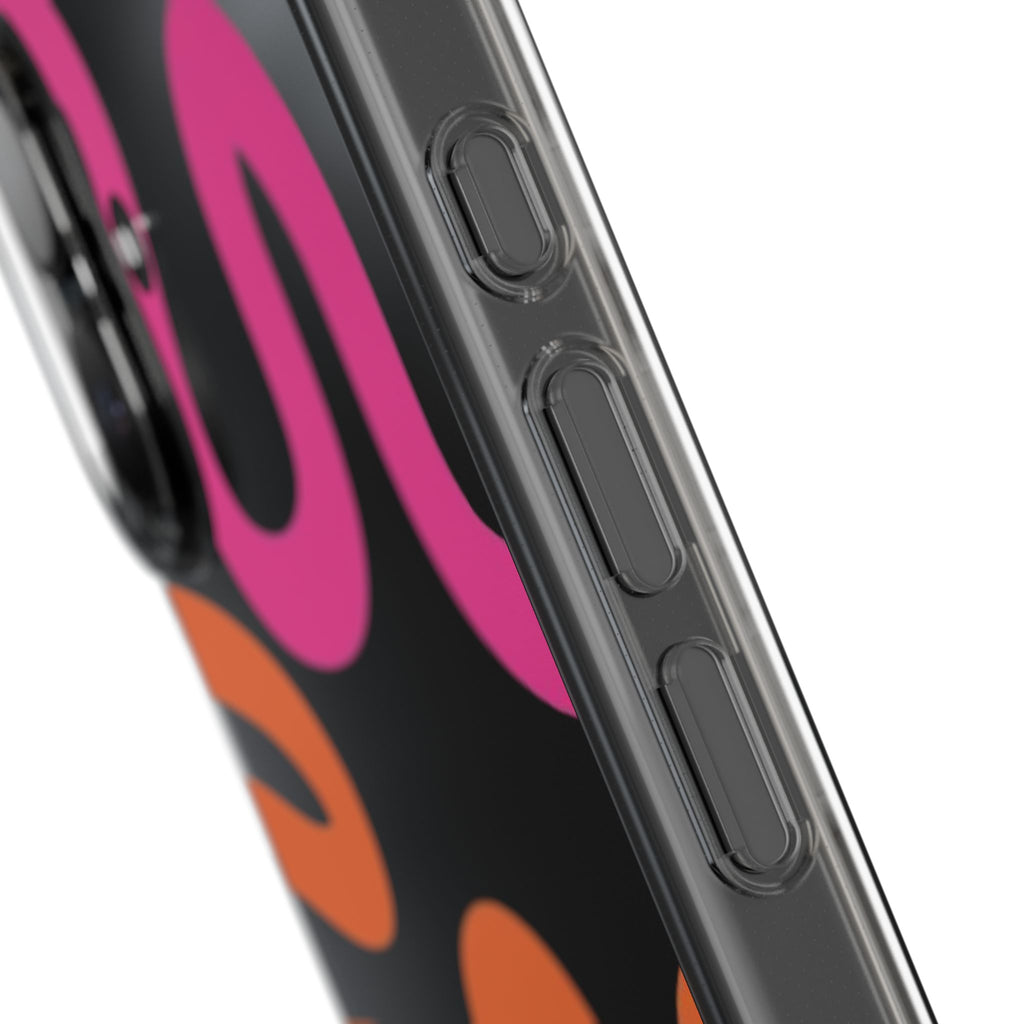 Stylish Clear SnapStyle Case with Abstract Colorful Design