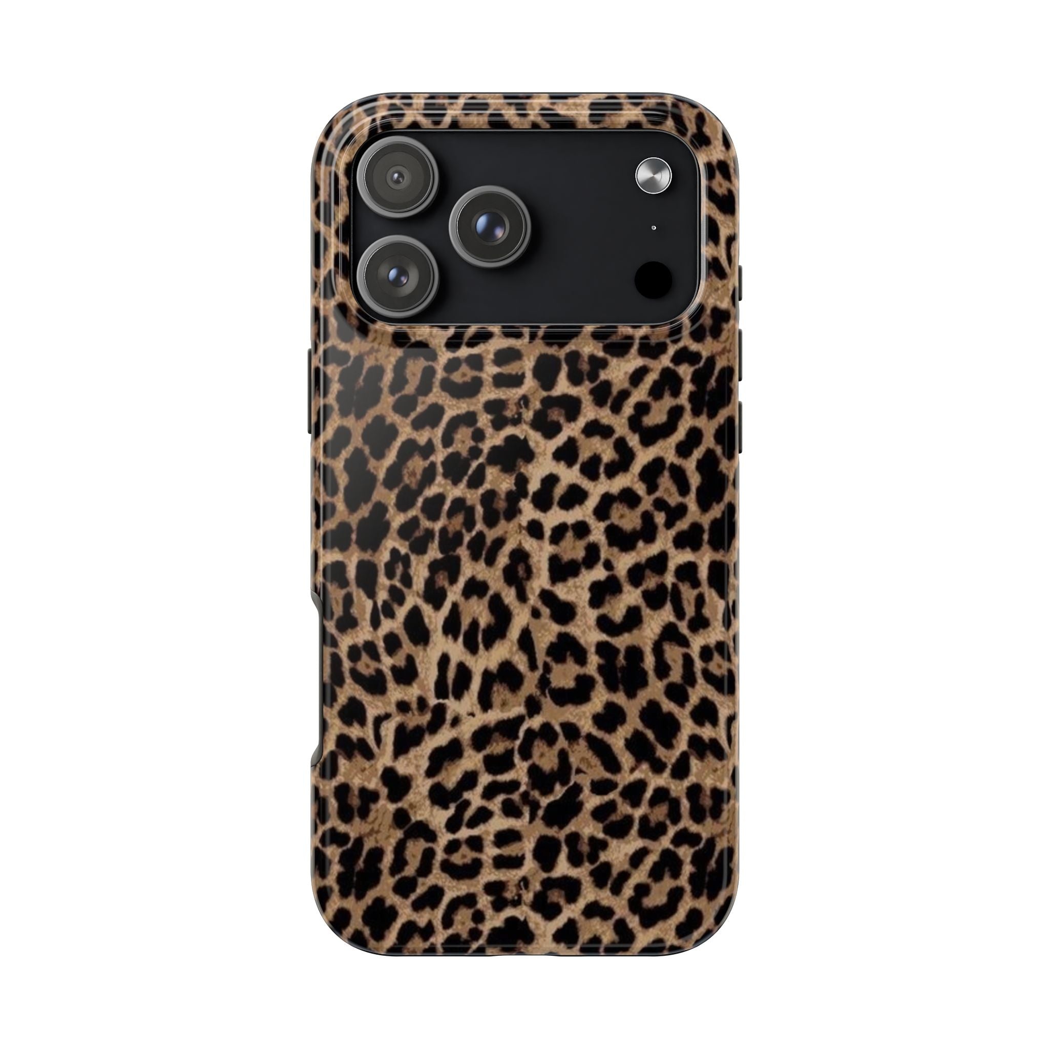 Leopard Print Tough Phone Case — Durable Animal Print Protective Cover