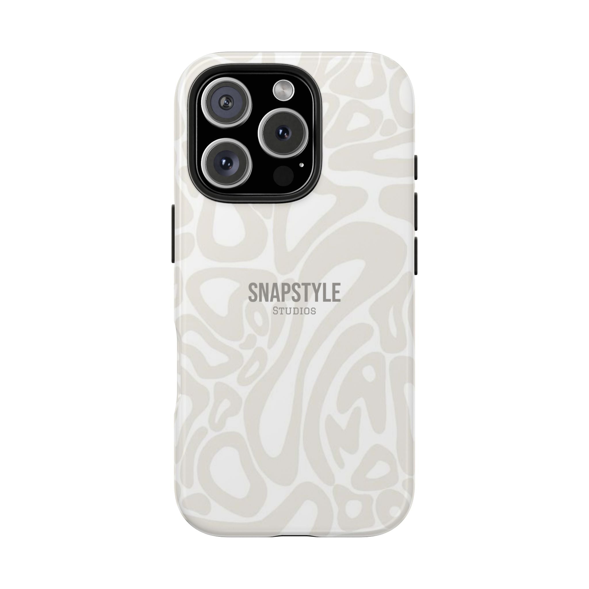 Tough Phone Case — Neutral Abstract Pattern Protective Cover
