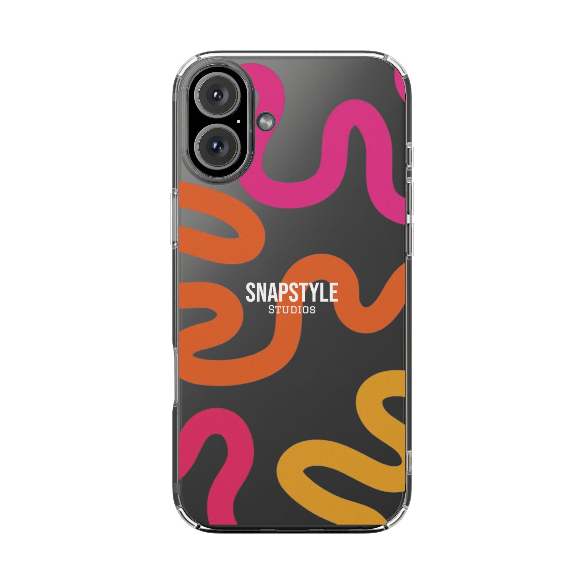 Stylish Clear SnapStyle Case with Abstract Colorful Design