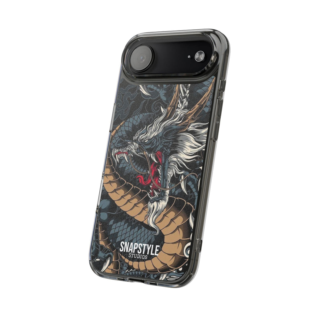 Clear Dragon Graphic Phone Case