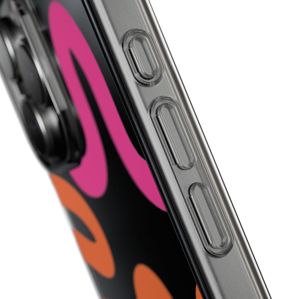 Stylish Clear SnapStyle Case with Abstract Colorful Design