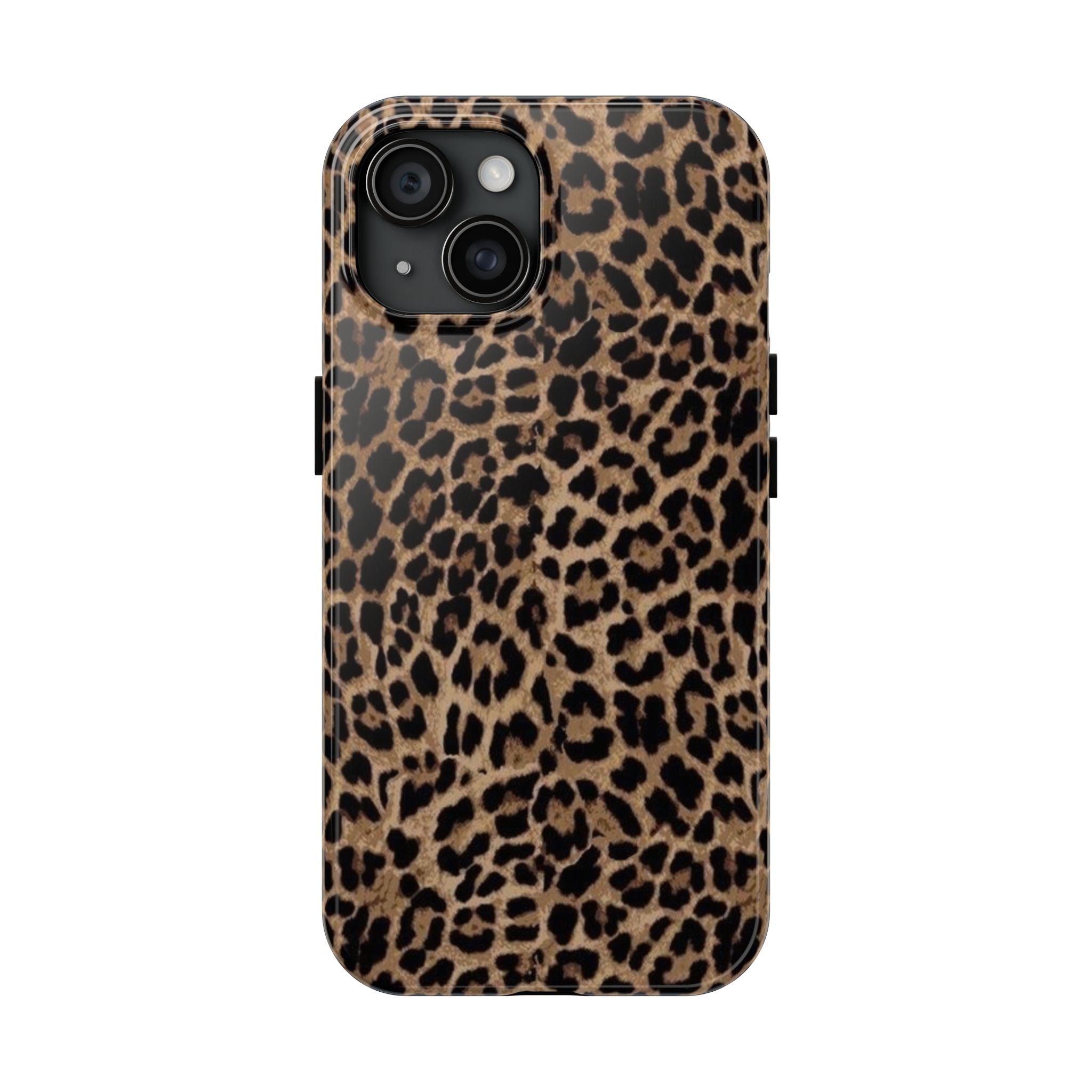 Leopard Print Tough Phone Case — Durable Animal Print Protective Cover