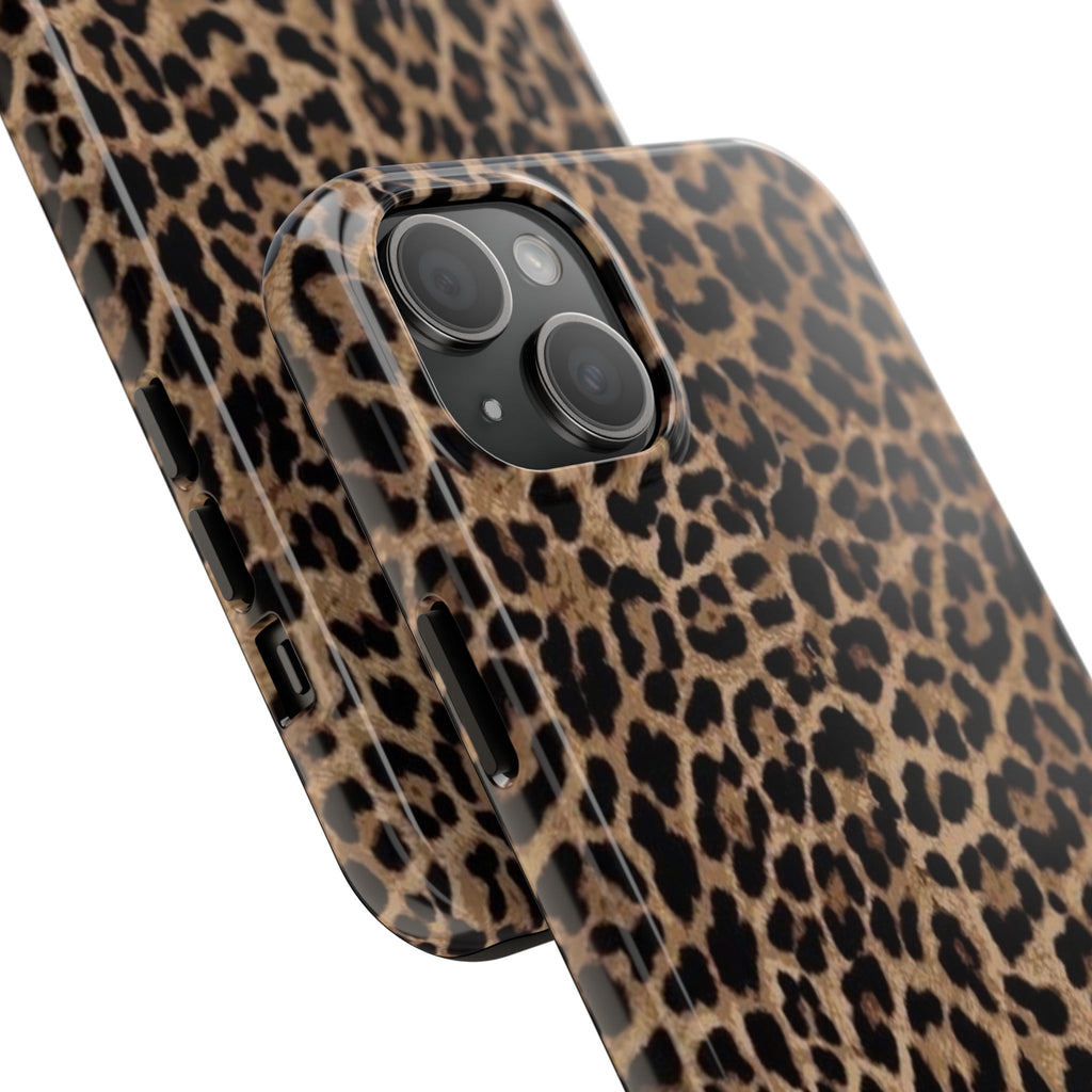 Leopard Print Tough Phone Case — Durable Animal Print Protective Cover