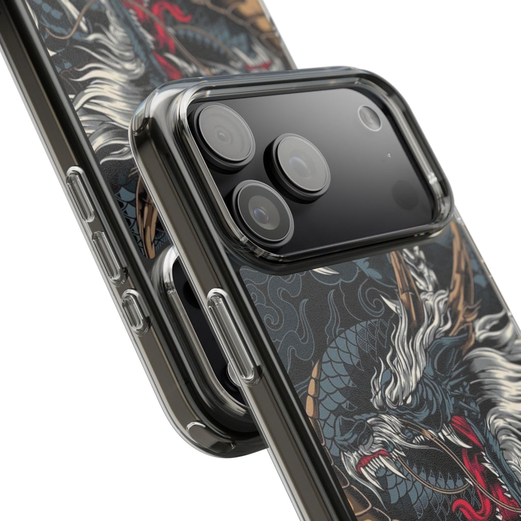 Clear Dragon Graphic Phone Case