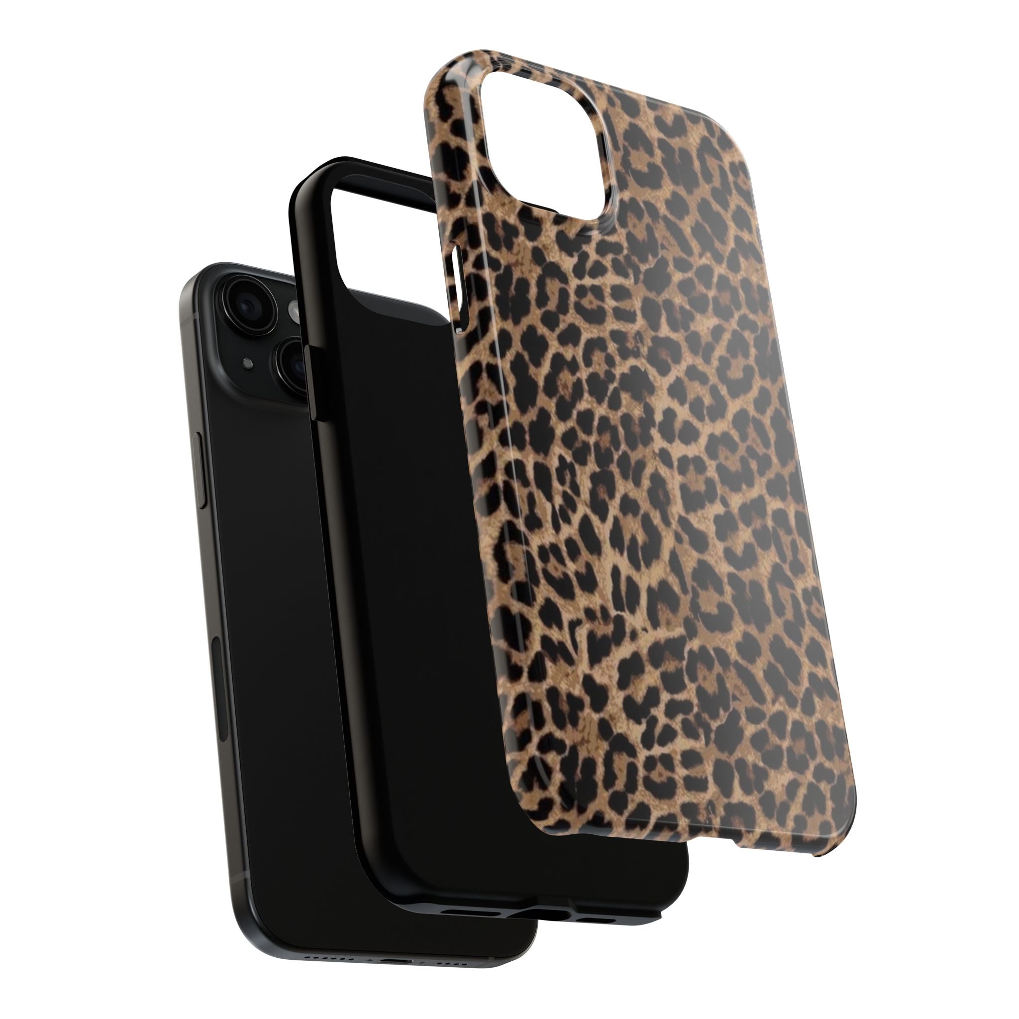 Leopard Print Tough Phone Case — Durable Animal Print Protective Cover