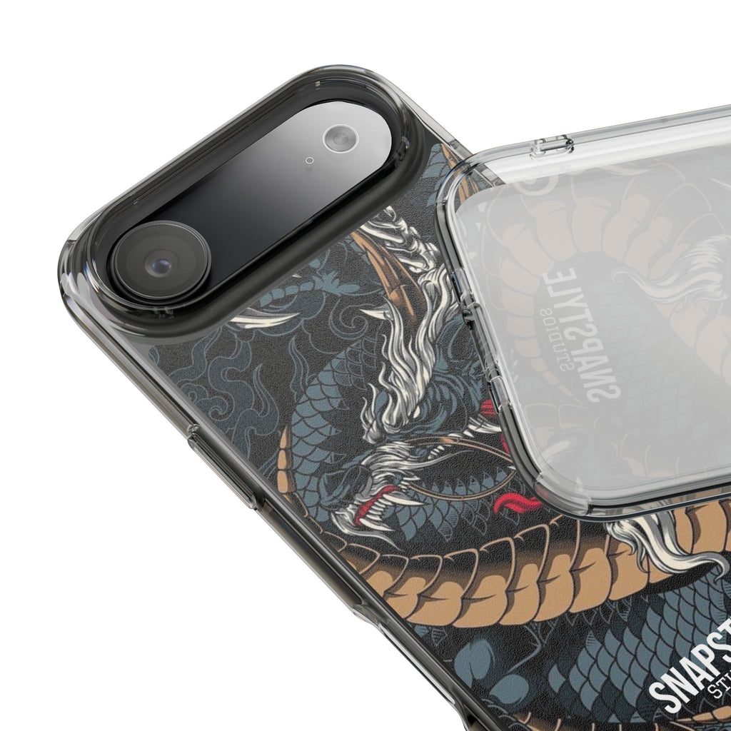 Clear Dragon Graphic Phone Case