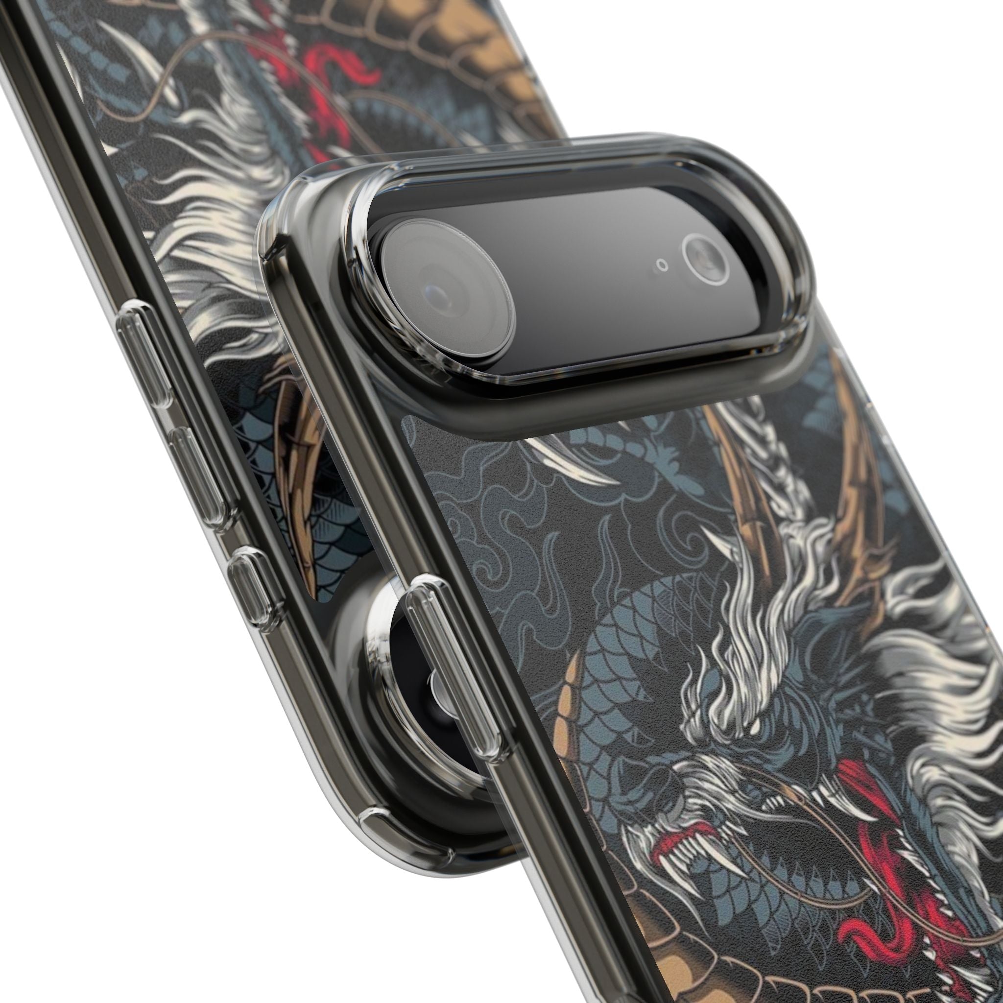 Clear Dragon Graphic Phone Case