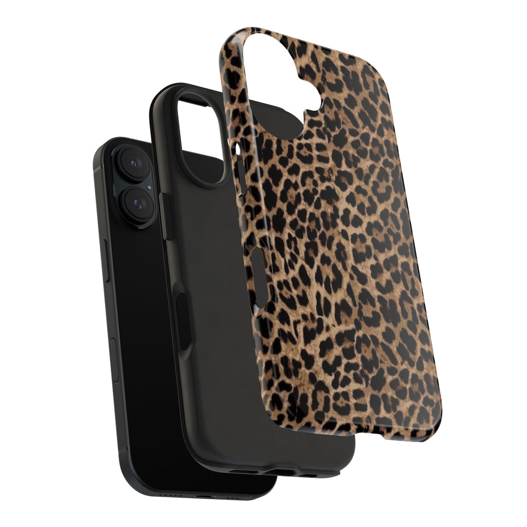Leopard Print Tough Phone Case — Durable Animal Print Protective Cover