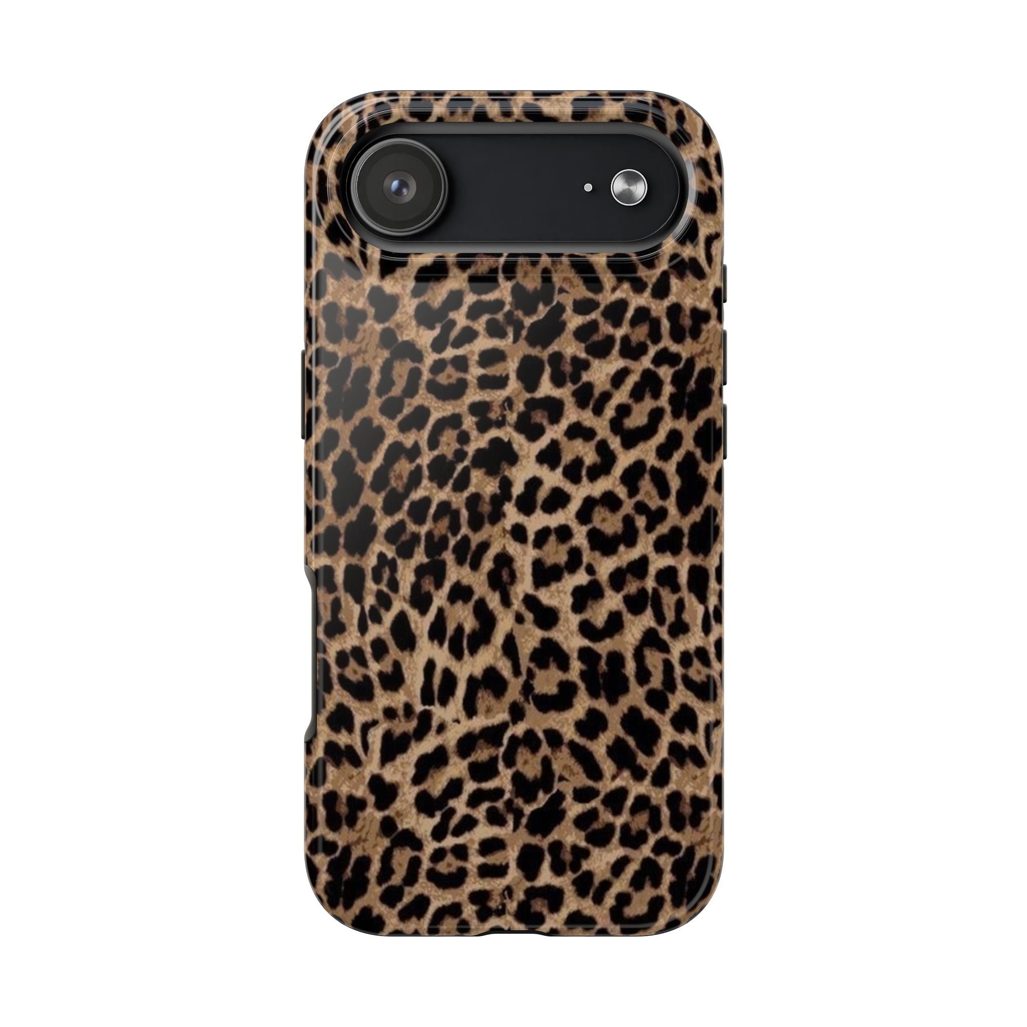 Leopard Print Tough Phone Case — Durable Animal Print Protective Cover