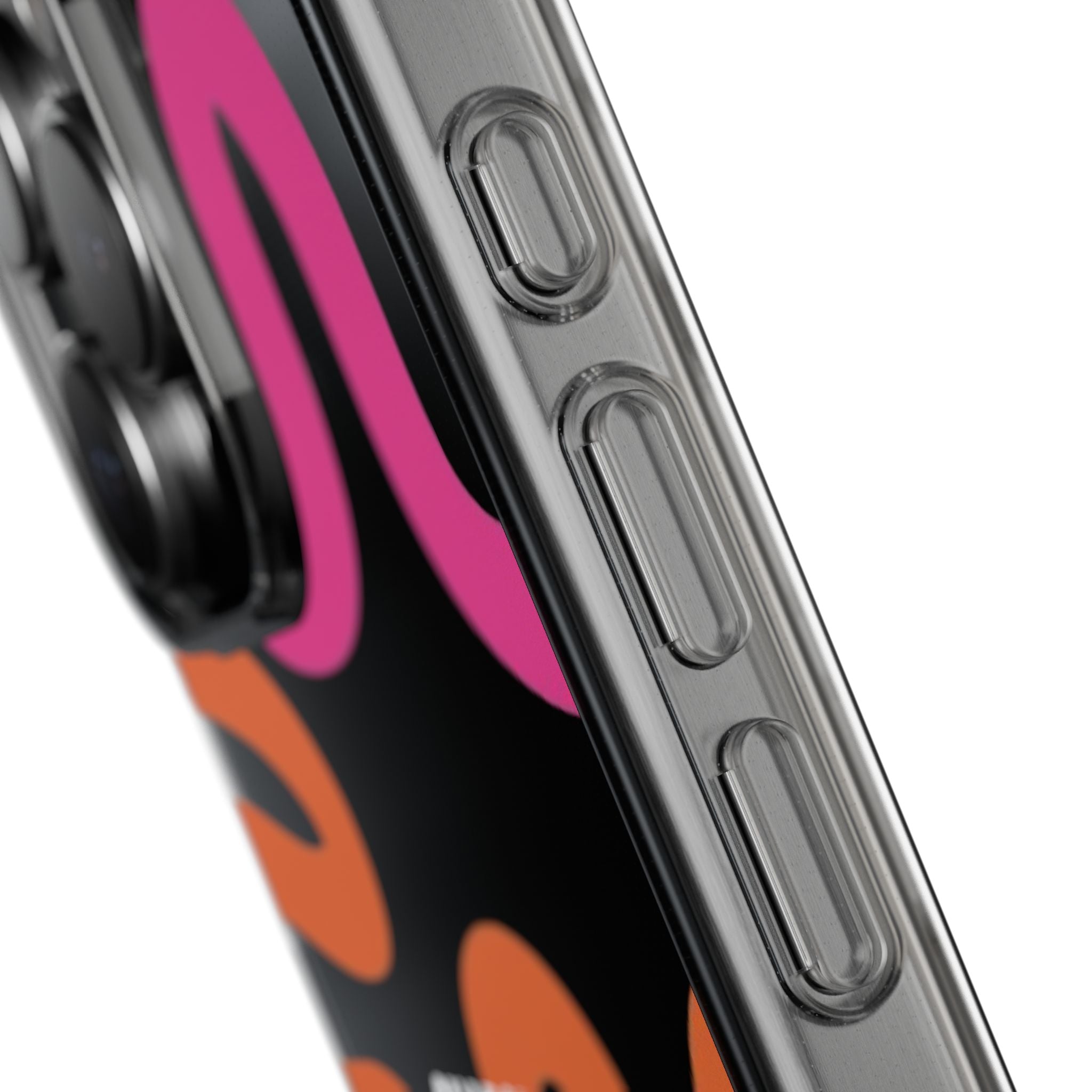 Stylish Clear SnapStyle Case with Abstract Colorful Design