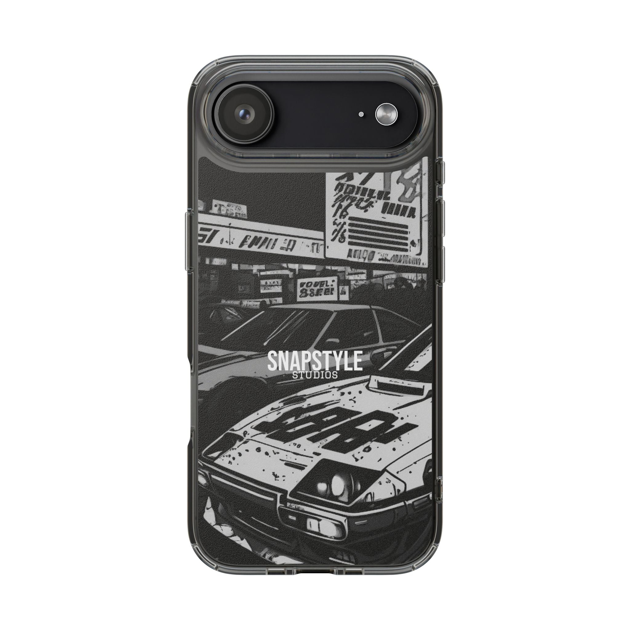 Retro JDM Racing Car Graphic Clear Case