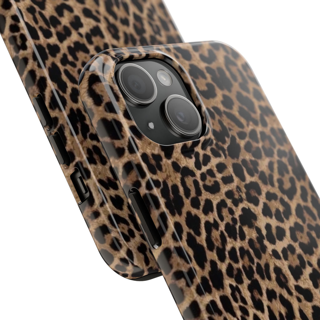 Leopard Print Tough Phone Case — Durable Animal Print Protective Cover