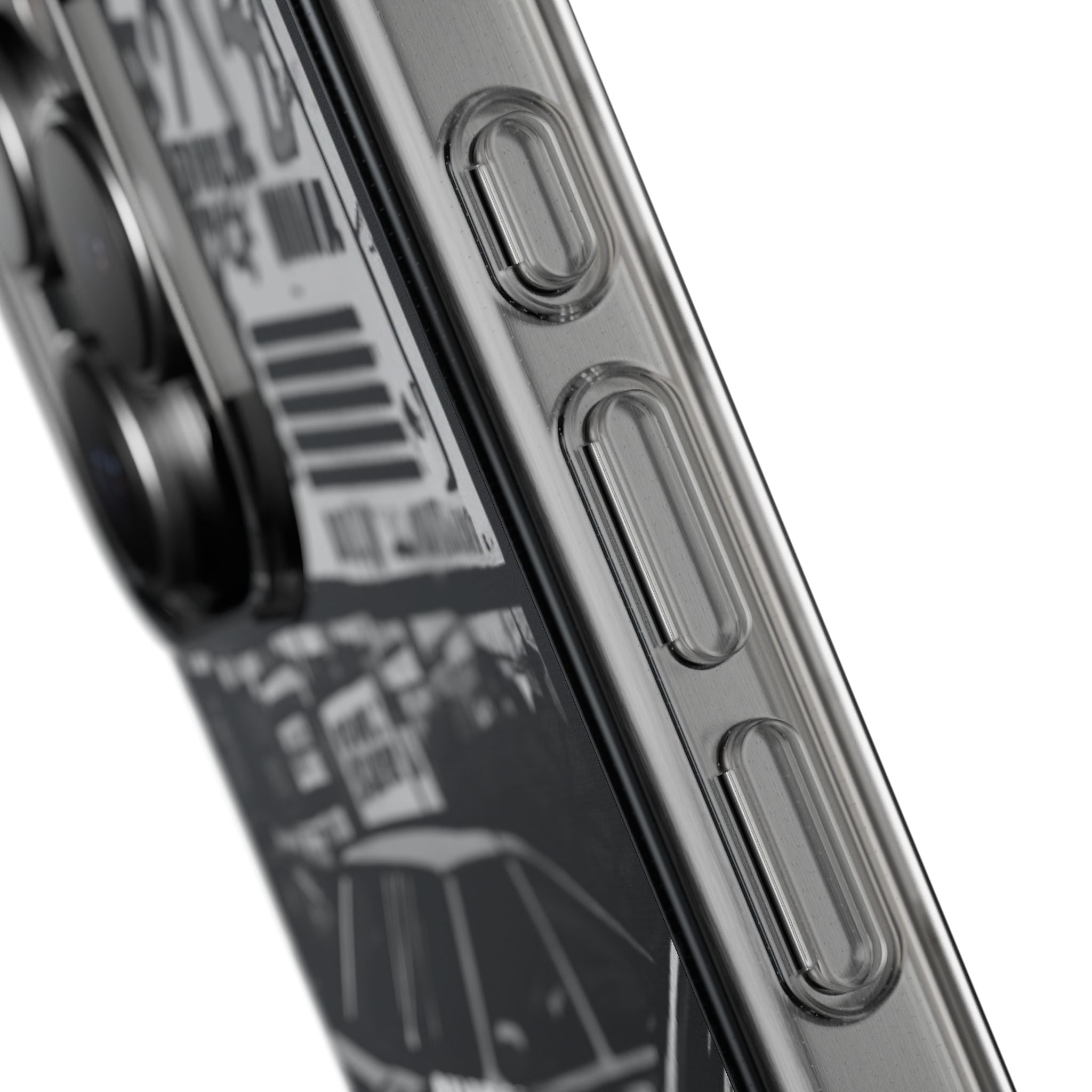 Retro JDM Racing Car Graphic Clear Case