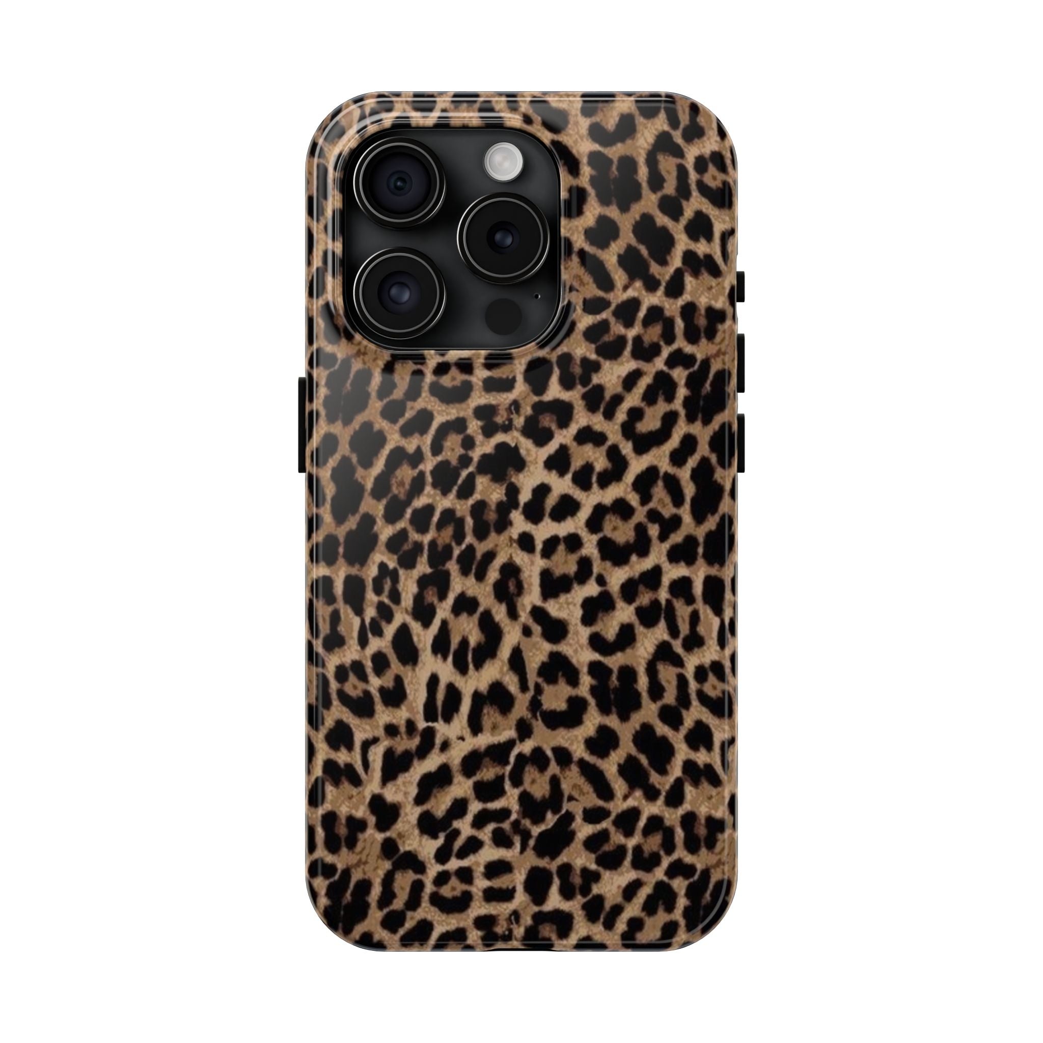 Leopard Print Tough Phone Case — Durable Animal Print Protective Cover