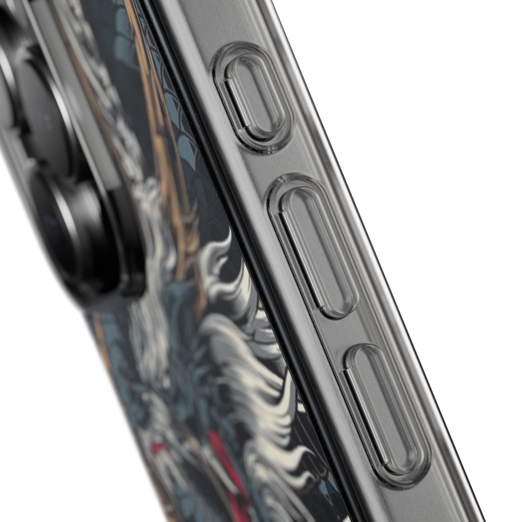 Clear Dragon Graphic Phone Case