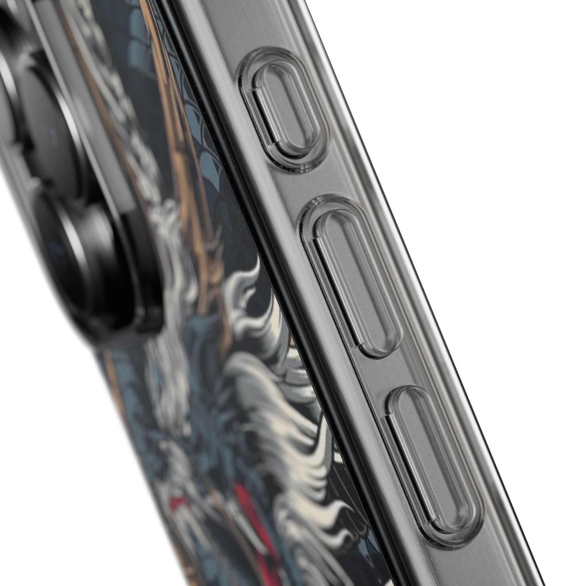 Clear Dragon Graphic Phone Case