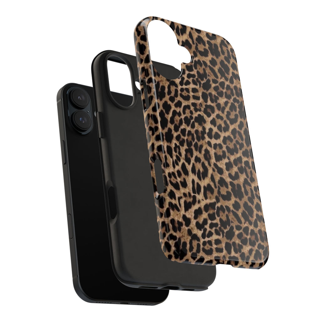 Leopard Print Tough Phone Case — Durable Animal Print Protective Cover