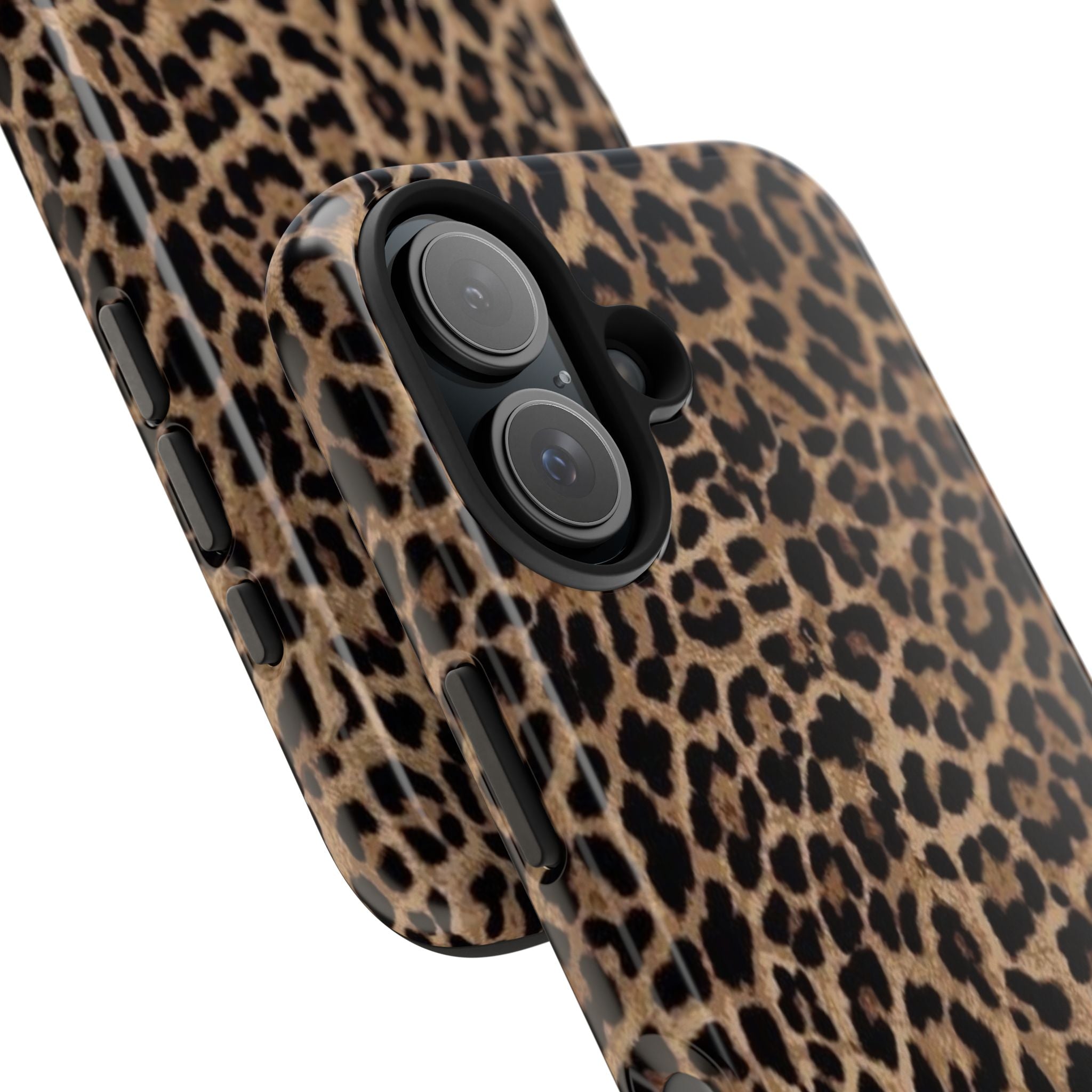 Leopard Print Tough Phone Case — Durable Animal Print Protective Cover