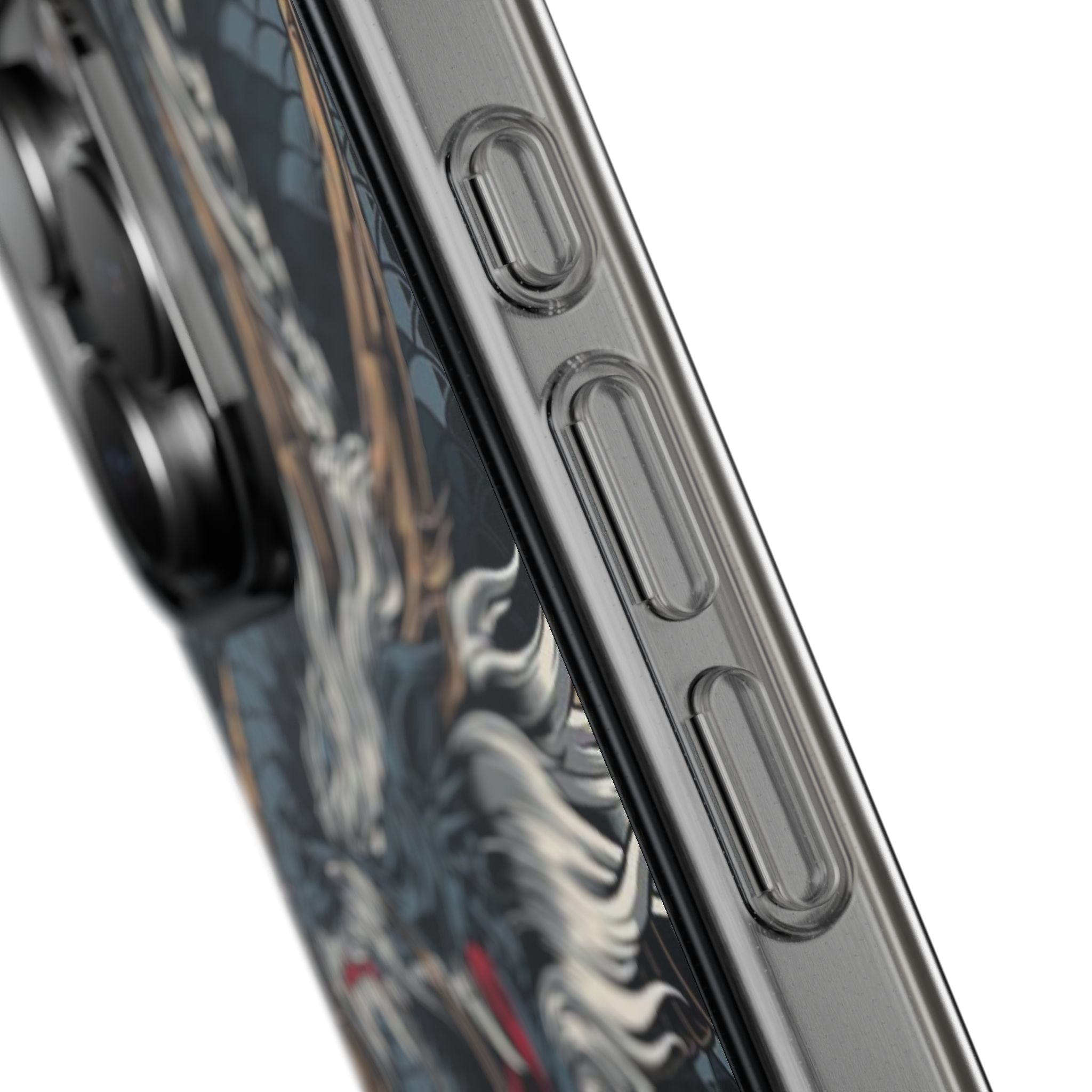 Clear Dragon Graphic Phone Case