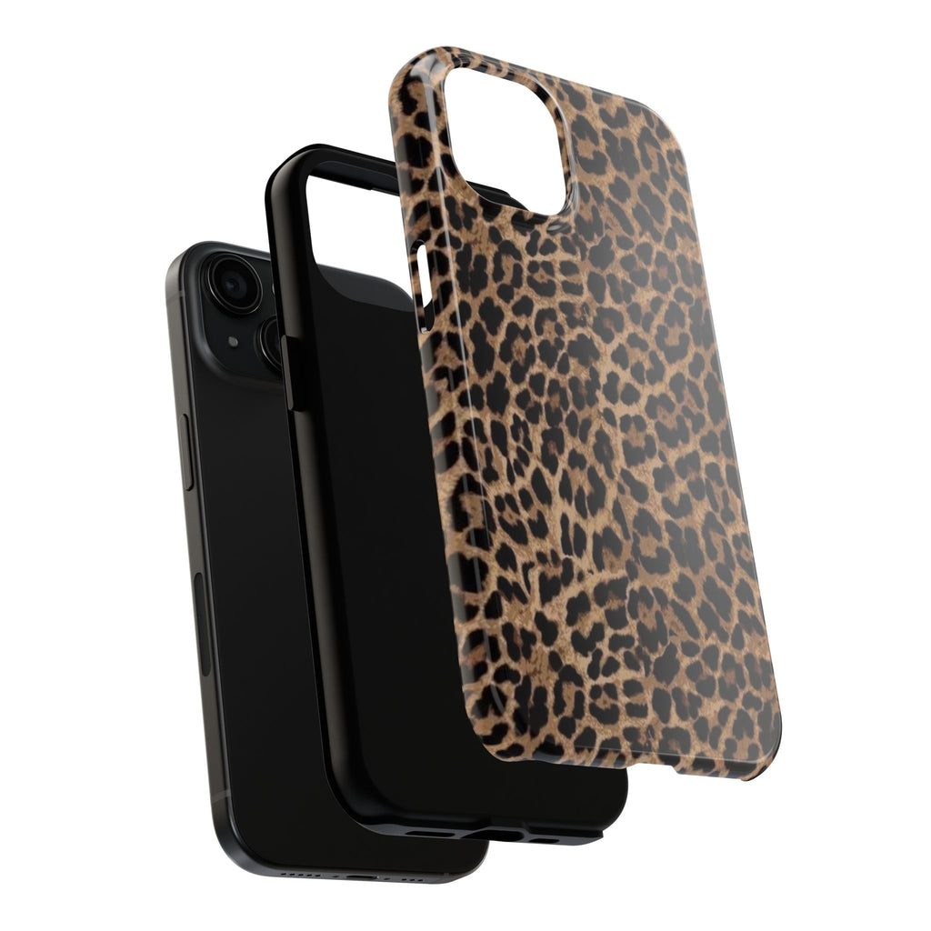 Leopard Print Tough Phone Case — Durable Animal Print Protective Cover