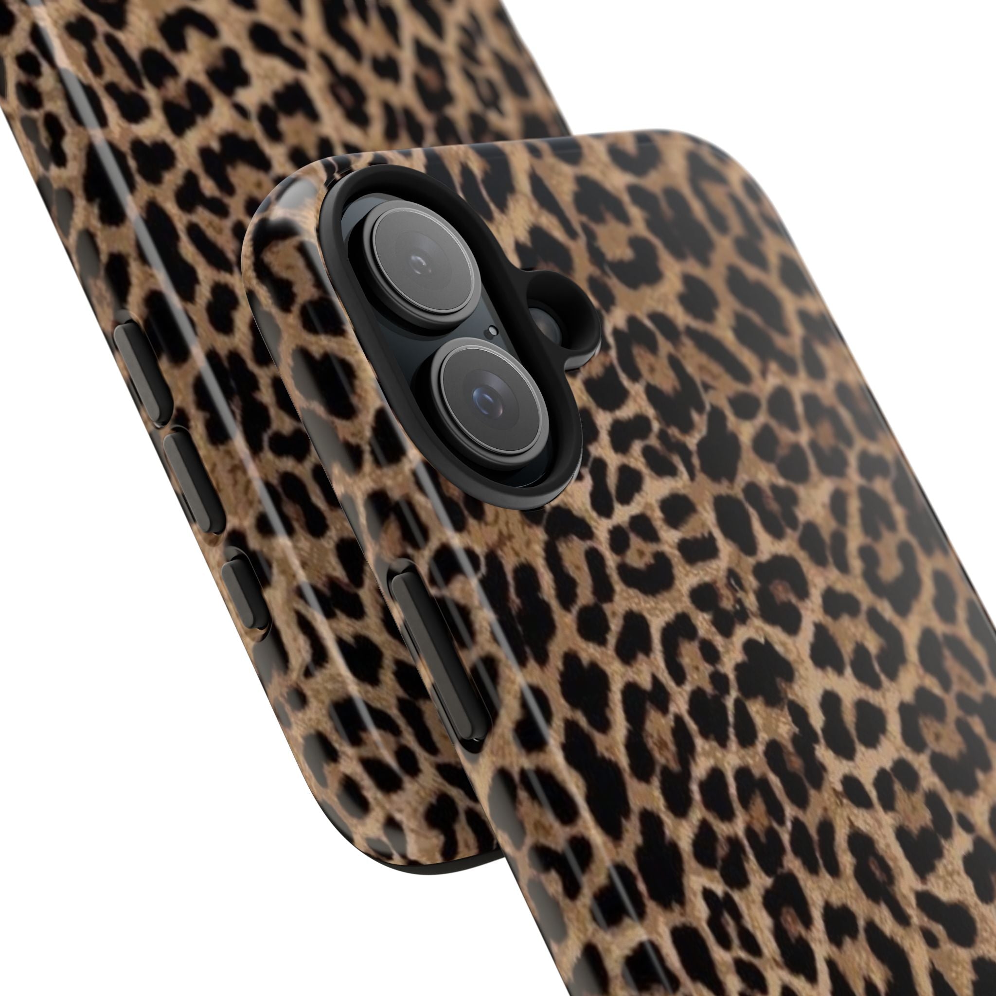 Leopard Print Tough Phone Case — Durable Animal Print Protective Cover