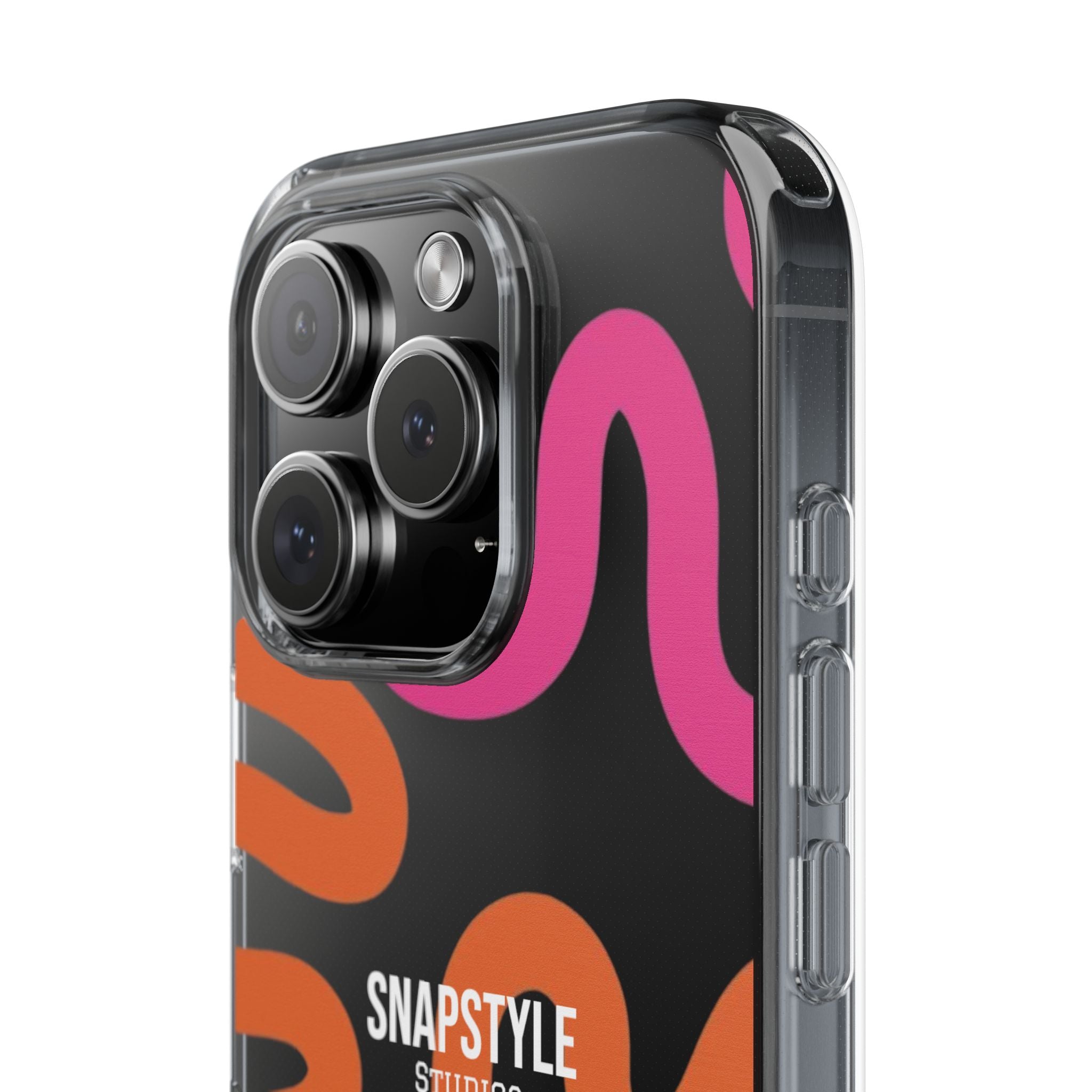 Stylish Clear SnapStyle Case with Abstract Colorful Design